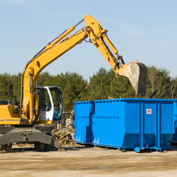 can i choose the location where the residential dumpster will be placed in North Easton MA